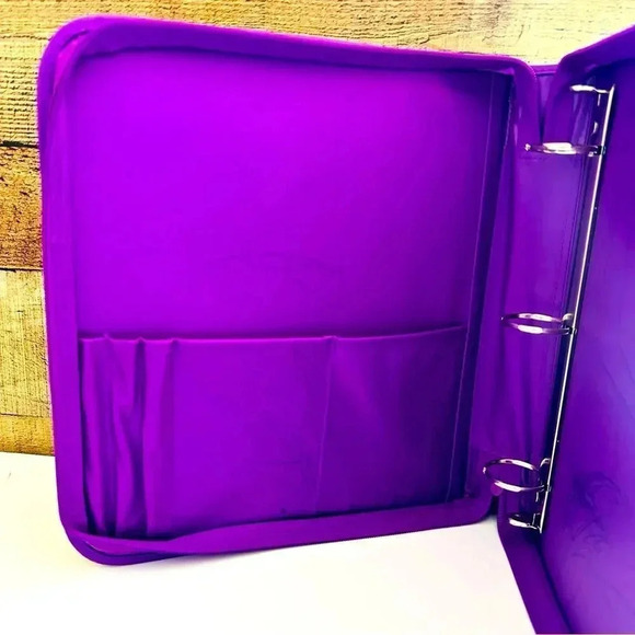 Lisa Frank Layla Fairy Girl Zip Around Binder - Picture 7 of 8